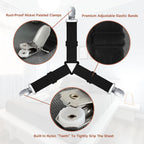 Bozenu Bed Sheet Straps - Non-Slip Fitted Sheet Holders for Corners, Black (4 Pcs) - Upgrade Your Bedding with Secure Clips