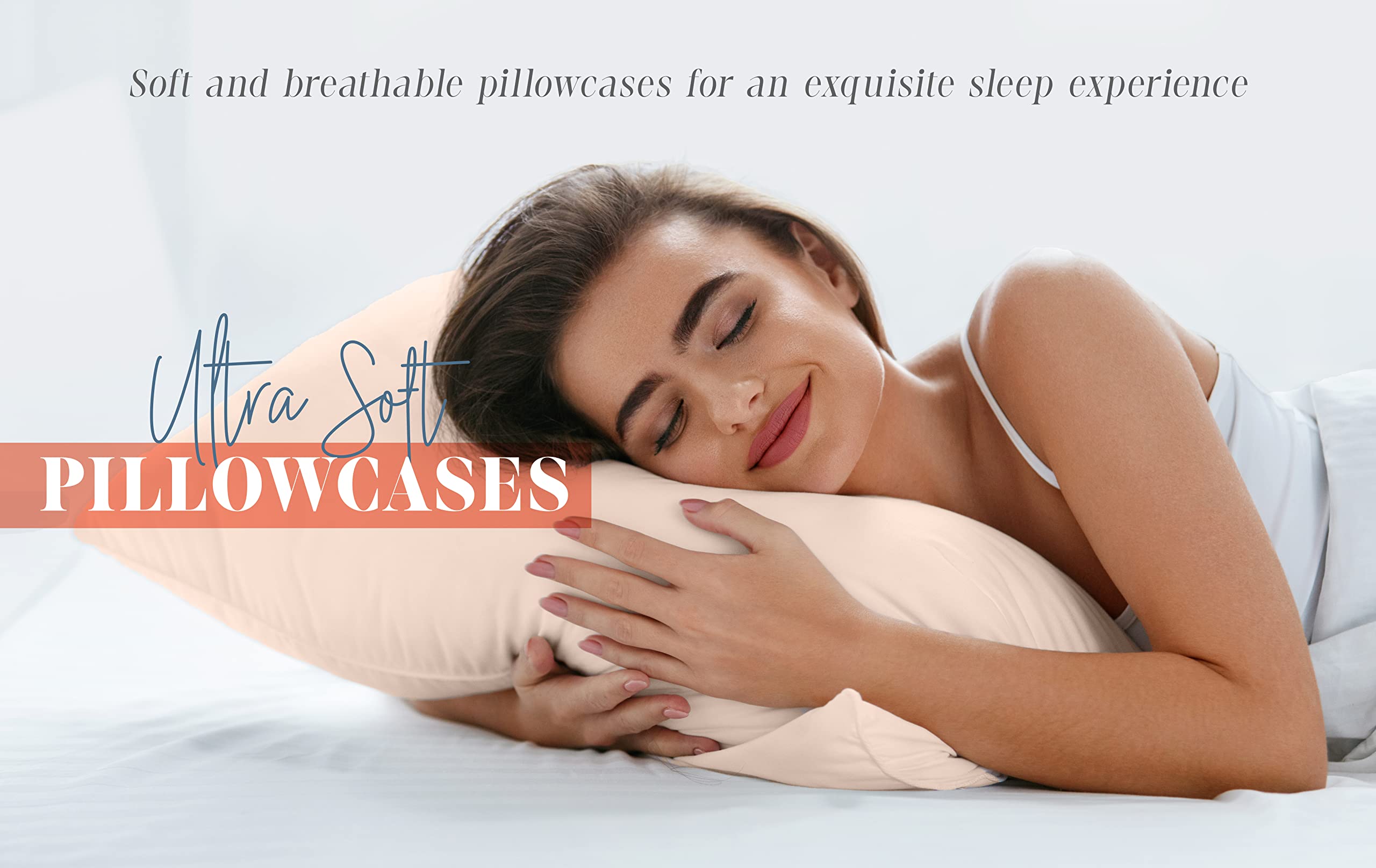 Elegant Comfort 4-Pack Solid Pillowcases 1500 Thread Count Egyptian Quality - Easy Care, Smooth Weave, Wrinkle And Stain Resistant, Easy Slip-On, 4-Piece Set, King Pillowcase, Lilac