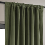 Hpd Half Price Drapes Signature Velvet Thermal Blackout Curtains For Living Room 84 Inch Long (1 Panel) Rod Pocket Insulated Blackout Curtains For Bedroom Window Curtains, 50W X 84L, Hunter Green