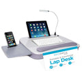 Sofia + Sam Multi-Tasking Lap Desk With Memory Foam Cushion - Tablet Slot, Phone Slot, Usb Light, Built-In Handle & Wrist Rest,