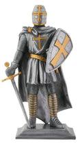 Templar Knight Medieval Collectible Statue Figurine-H: 9