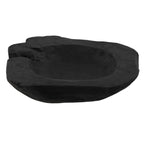 Bare Decor Lomax Wooden Decorative Bowl, Hand Made from Teak Root, Black, 15''