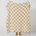 Yiruio Throw Blanket Checkered Chessboard Fluffy Fuzzy Warmer Comfort Reversible Super Soft Cozy Decor For Home Bed Couch Sofa R
