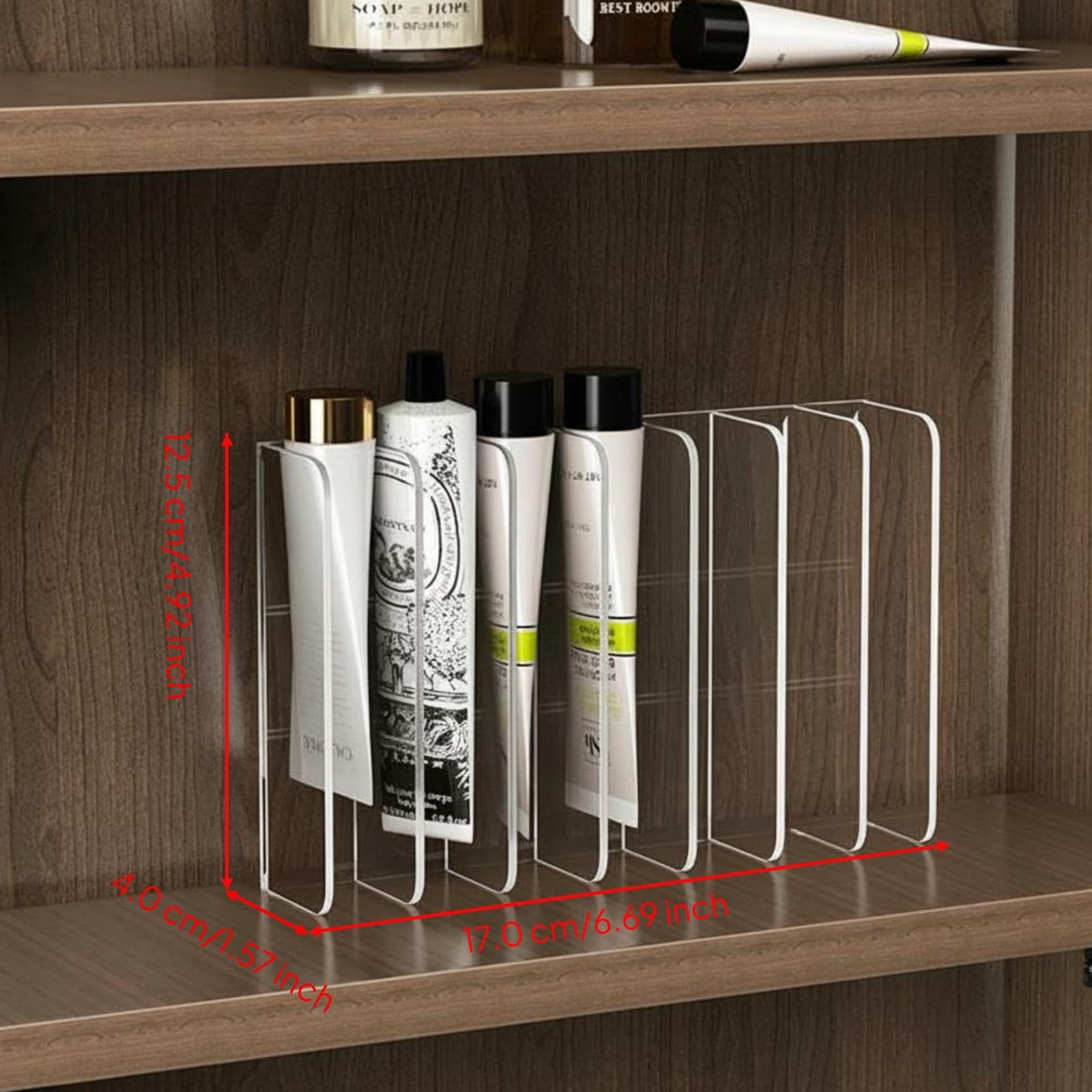 Snappsy Bathroom Cabinet, Adjustable Shelves, Under Sink Storage, Cream Color, Multifunctional 7 Grid Shelf