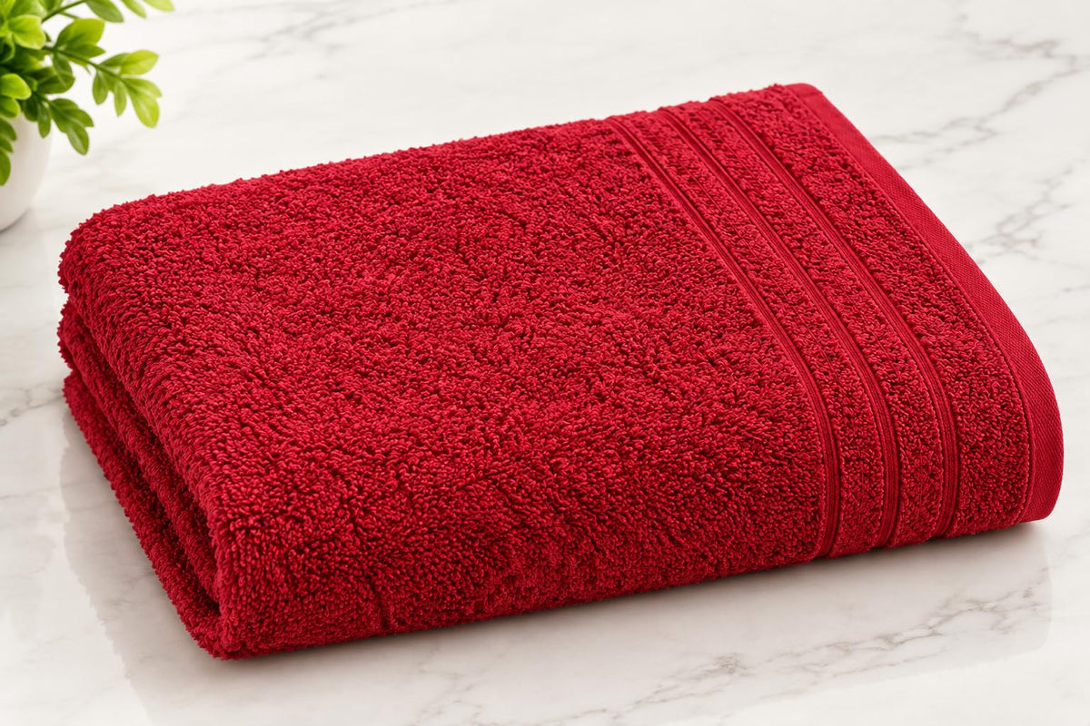 Neerak Cotton Bath Towel 55 X 31 Inch | Soft & Absorbent Terry Towel For Men & Women | Lightweight Bath Towel For Home, Gym, Tra
