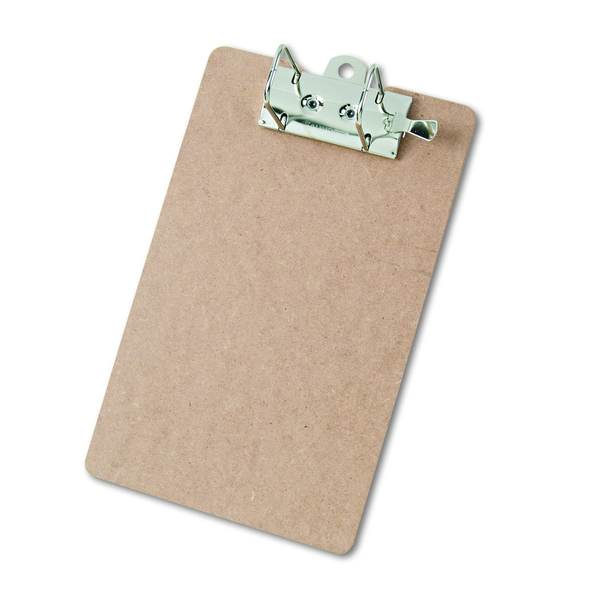 Saunders 05712 Recycled Hardboard Archboard - Brown, Letter Size Document Holder For 2 Hole Punched Documents, Locking Arch Clip