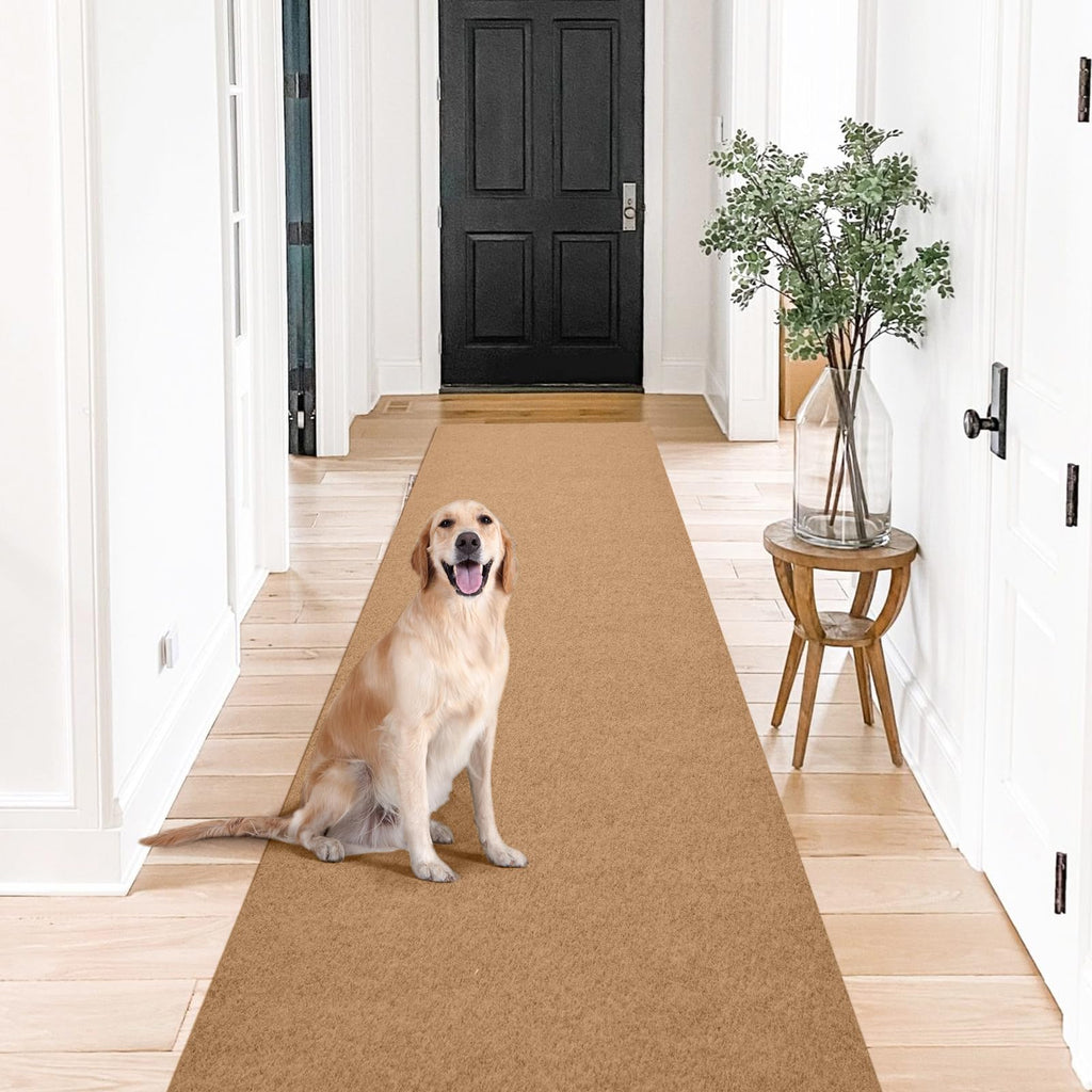 Gotohipi Custom Sizes Runner Rug 3'x14'Indoor Outdoor Utility Carpet,Area Rugs with Non Slip Rubber Backing for Hallway Kitchen 