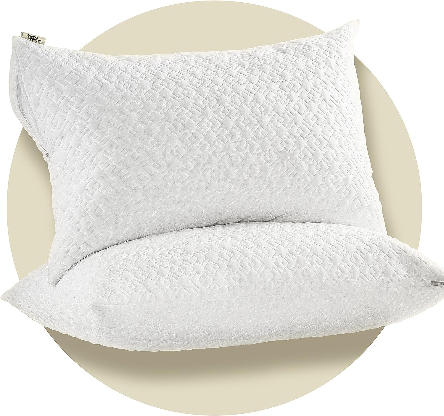 CoolShields Waterproof Pillow Protector Zippered (4 Pack) Queen, Hypoallergenic Pillow Cover for a Better Sleep, Premium Pillowc