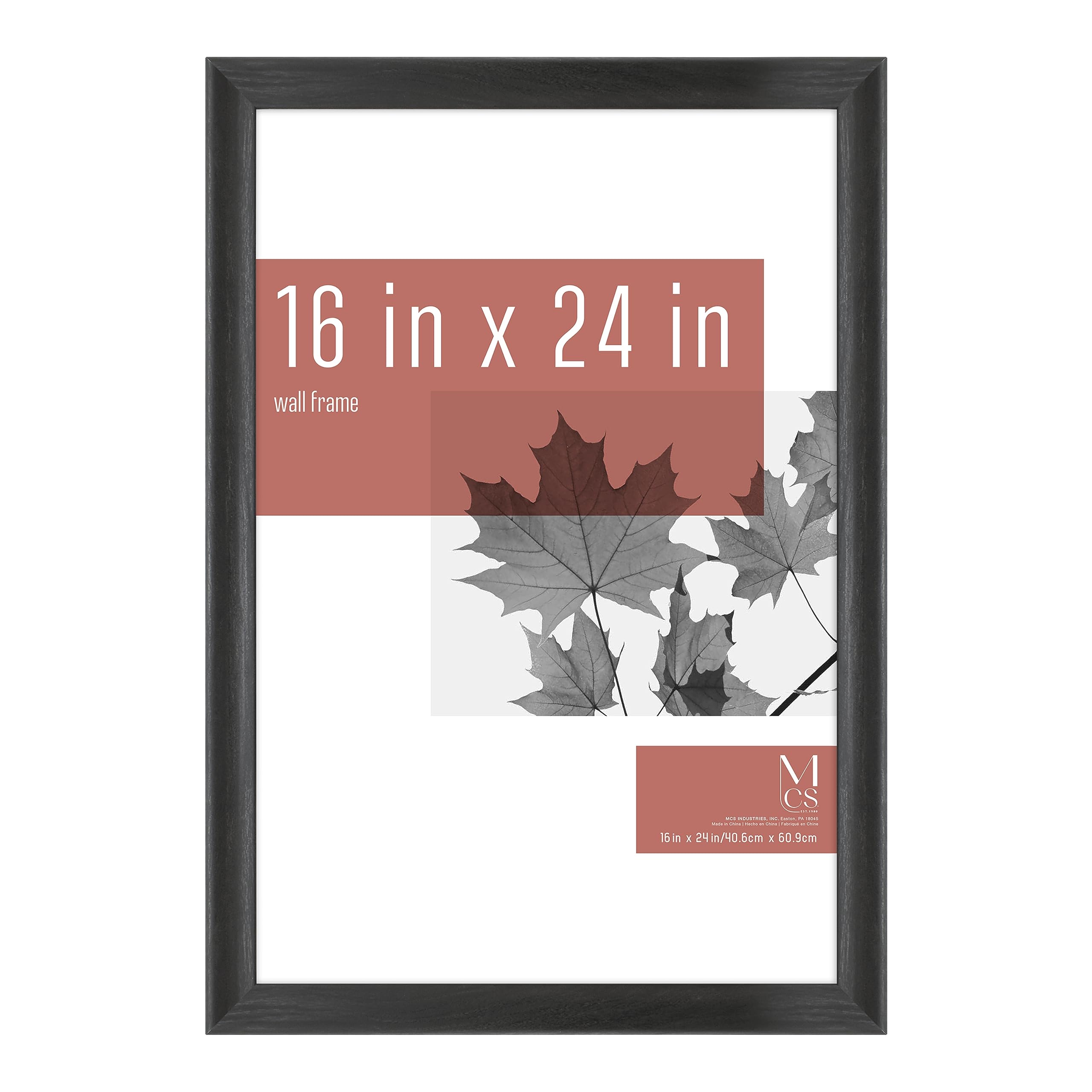MCS STUDIO GALLERY 2 FRAME 16X24 BLACK WOODGRAIN