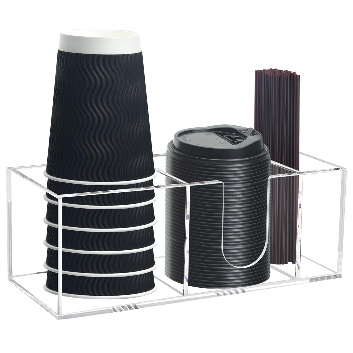 Goindy Coffee Bar Accessories and Organizer, Coffee Cup Holder Storage Box