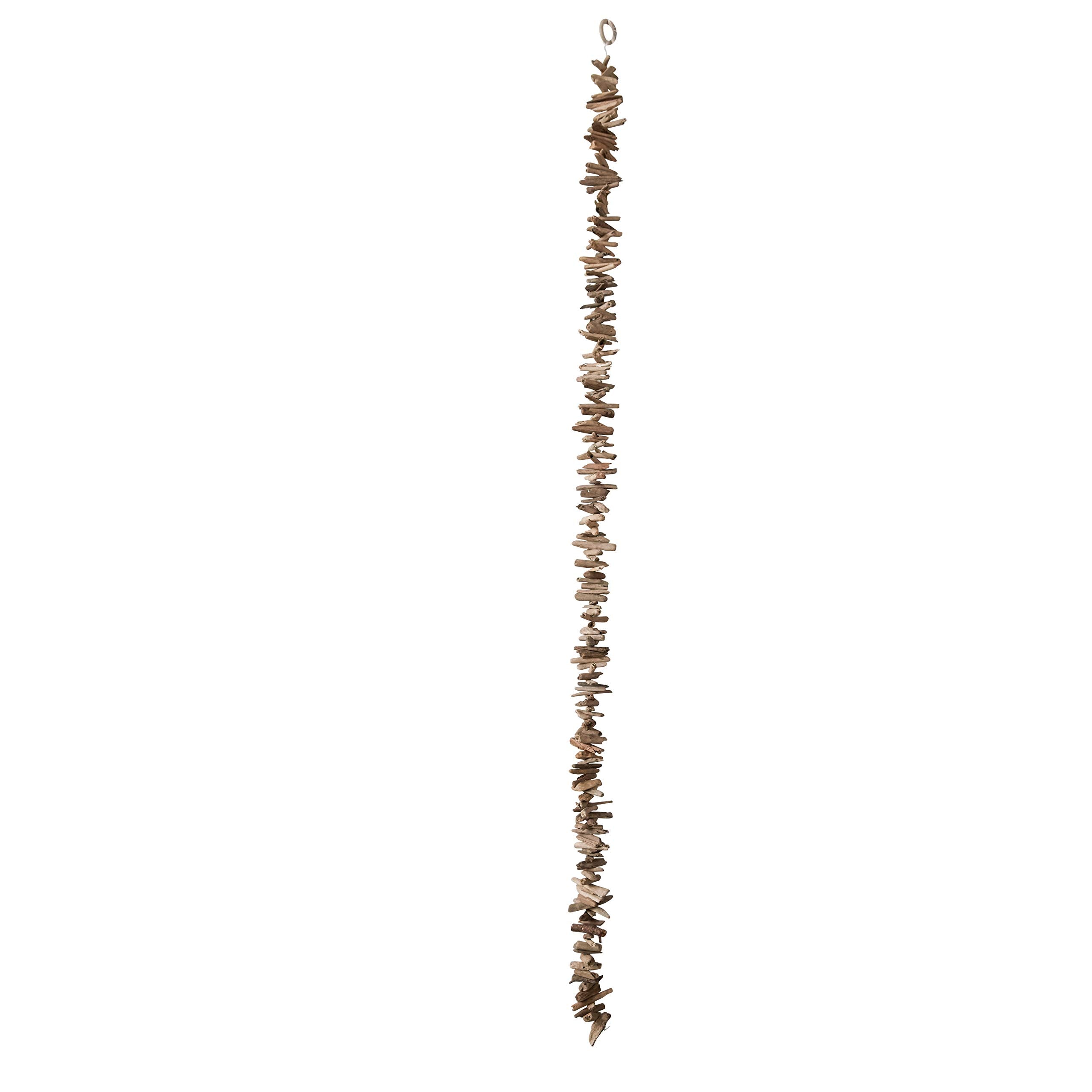 Creative Co-Op 70'' Natural Driftwood Garland,Brown