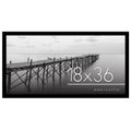 Americanflat 18x36 Picture Frame with Polished Plexiglass - Epic Collection - Gallery Wall Frames with Engineered Wood - Wide Ph