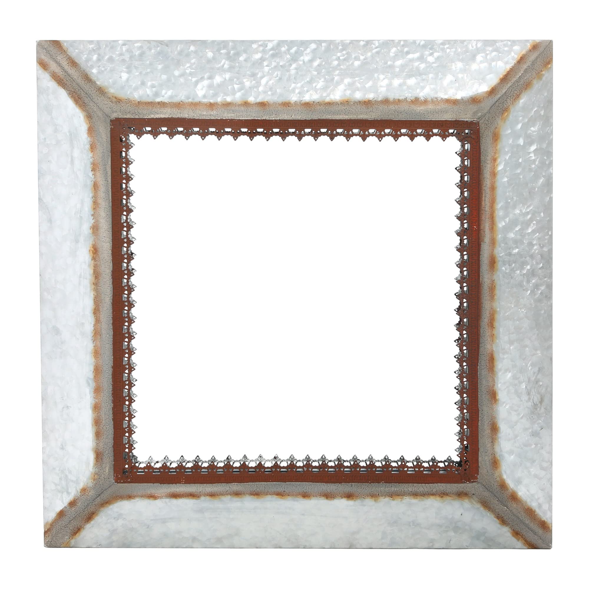Creative Co-Op Square Metal Framed Mirror