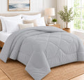 Sky Beddings 200 Gsm Microfiber Comforter For Single Bed, 60X90, Light Grey