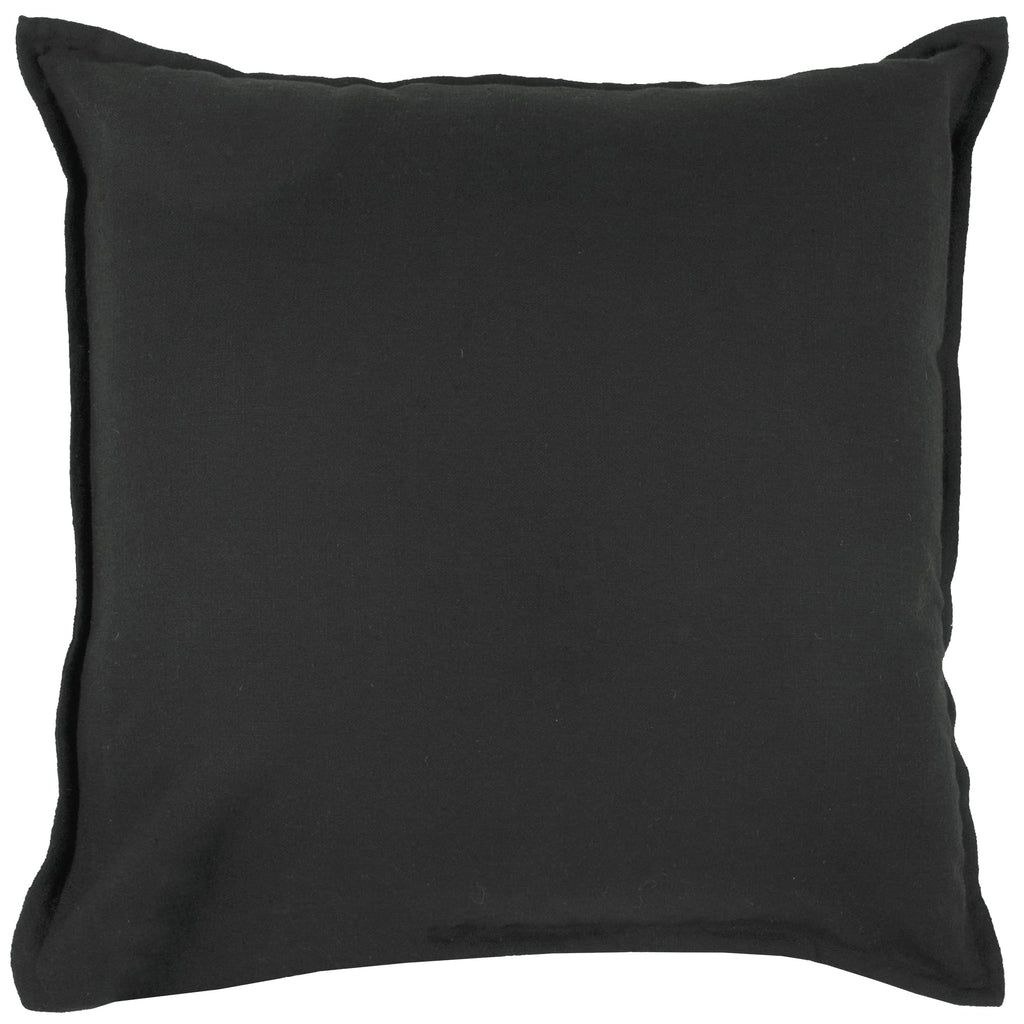 Rizzy Home T3427C Decorative Pillow, 20" x 20", Black