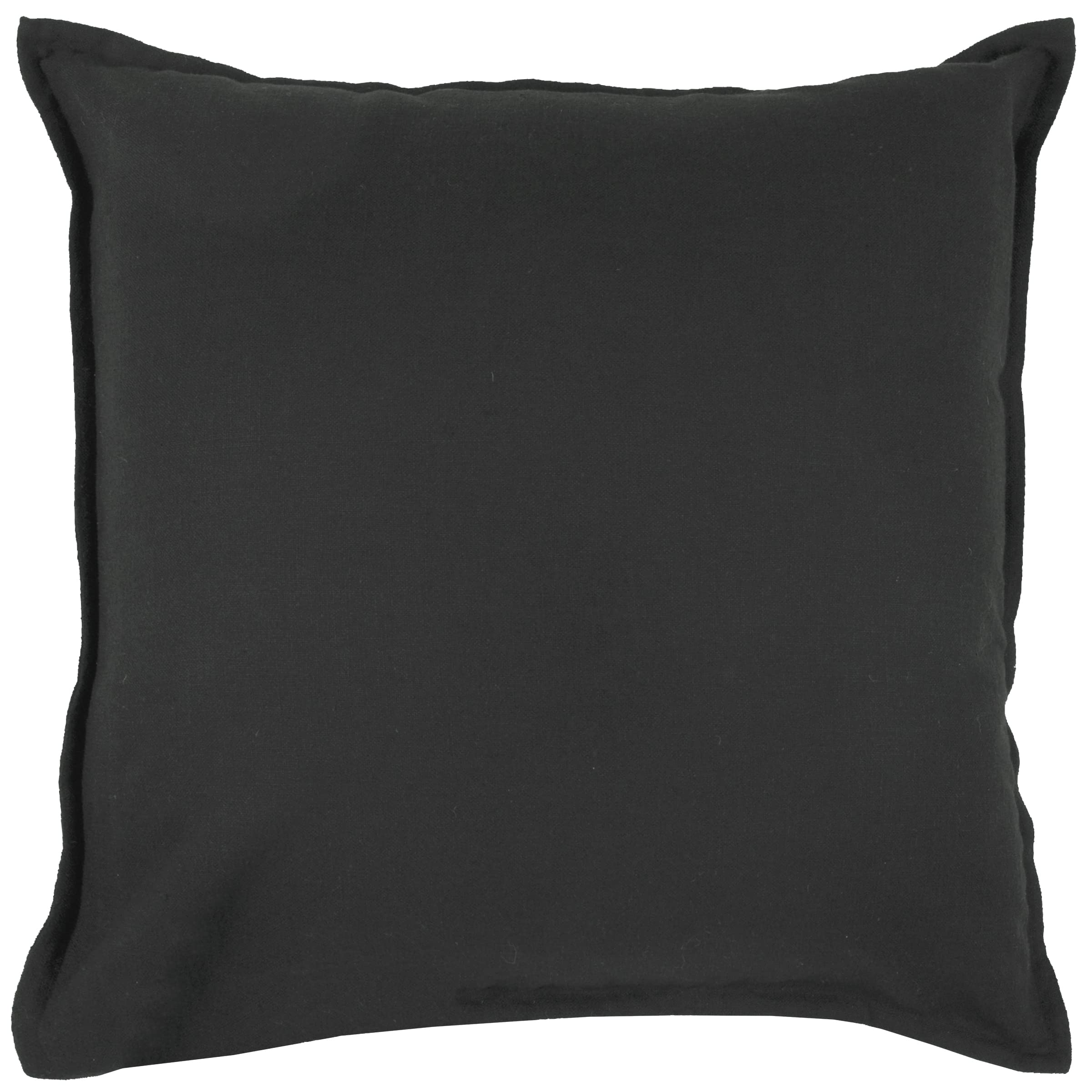 Rizzy Home T3427C Decorative Pillow, 20" x 20", Black