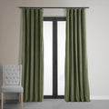 Hpd Half Price Drapes Signature Velvet Thermal Blackout Curtains For Living Room 84 Inch Long (1 Panel) Rod Pocket Insulated Blackout Curtains For Bedroom Window Curtains, 50W X 84L, Hunter Green