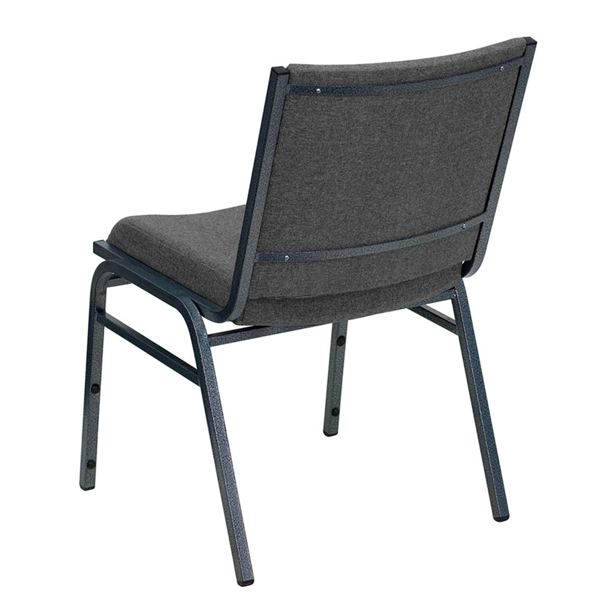 Flash Furniture Hercules Series Heavy Duty Gray Fabric Stack Chair With Ganging Bracket