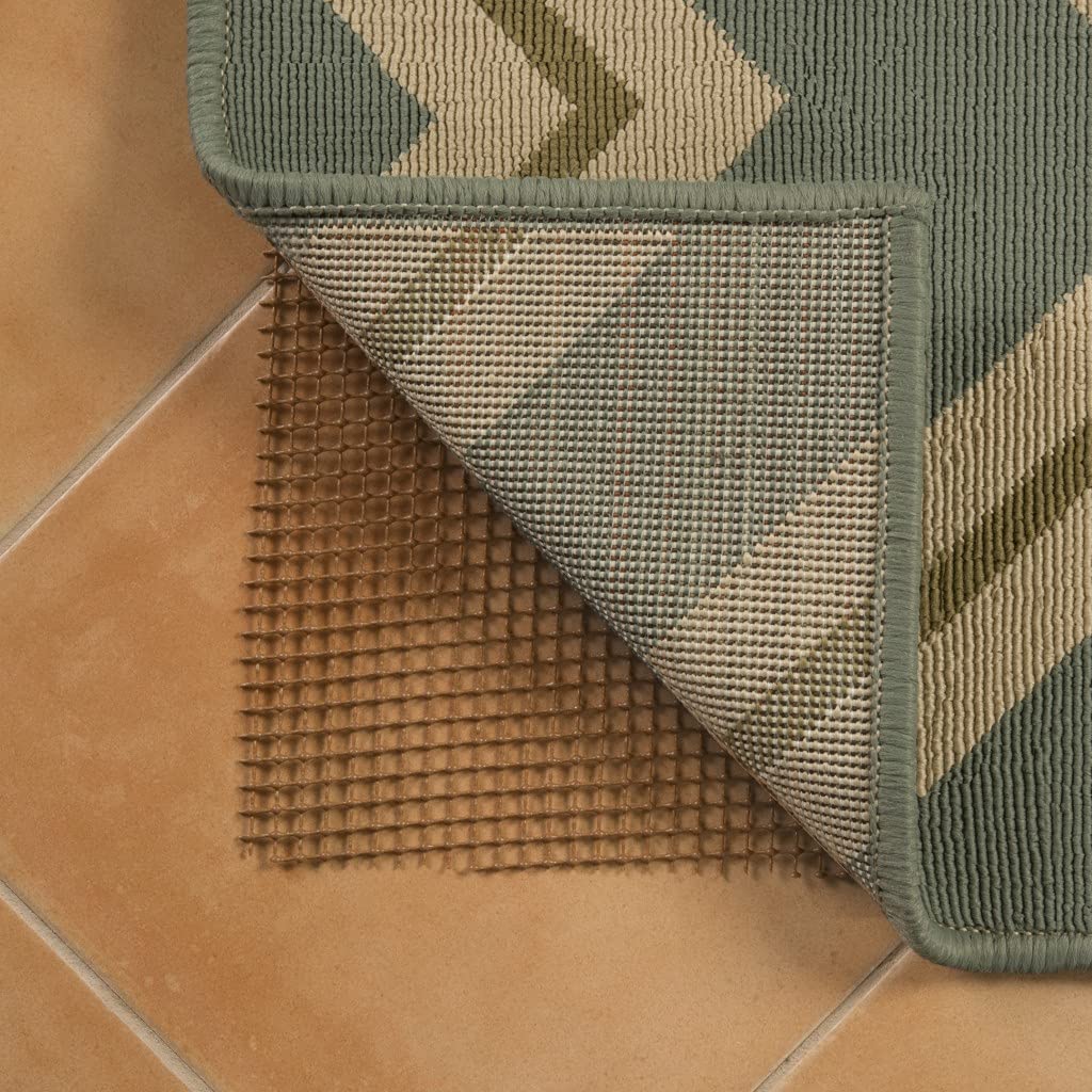 HomeRoots 5' x 8' Brown Abstract Indoor Outdoor Area Rug