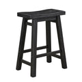 Boraam Sonoma Backless Saddle Kitchen Counter Stool - Black Charcoal