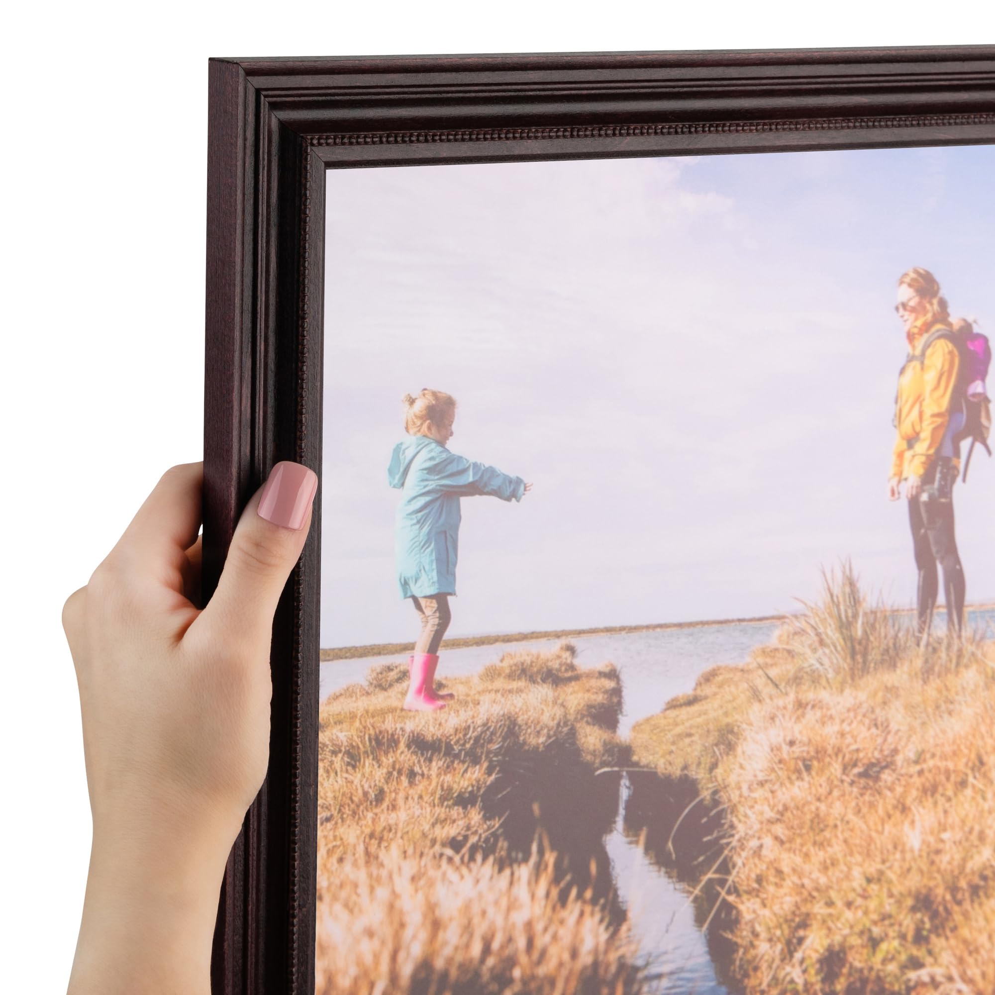 ArtToFrames 17x26 inch Dark Cherry Stain Wood Picture Frame, 2WOM0066-81375-YCHY-17x26
