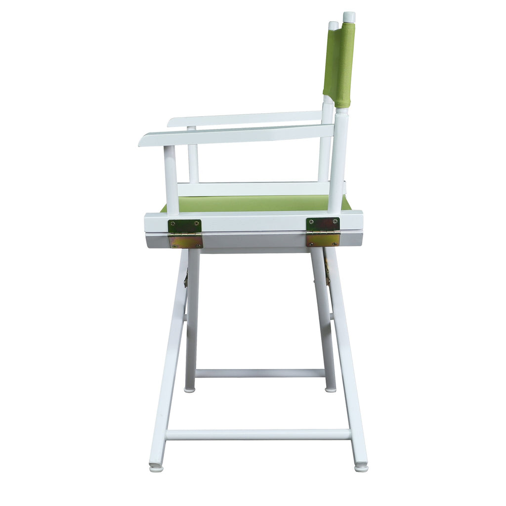 Casual Home 200-01/021-72 Director'S Chair Canvas 18" - Classic Height Whiteframe/Lime Green