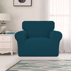 Easy-Going Stretch Jacquard Chair Couch Cover, 1-Piece Soft Sofa Cover, Sofa Slipcover With Anti-Slip Foams, Washable Furniture Protector For Kids, Pets (Chair, Deep Teal)