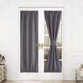 NICETOWN Blackout Rod Pockets Door/Window Curtain Back Door Side Panels for Privacy - 30W x 72L Blackout Thermal Insulated Class