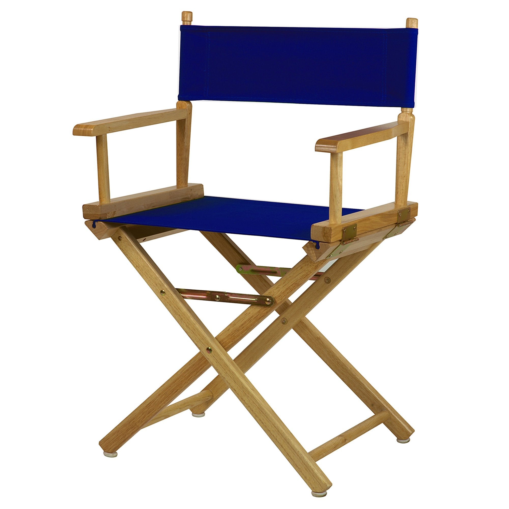 Casual Home 18 Directors Chair Natural Frame with Royal Blue Canvas