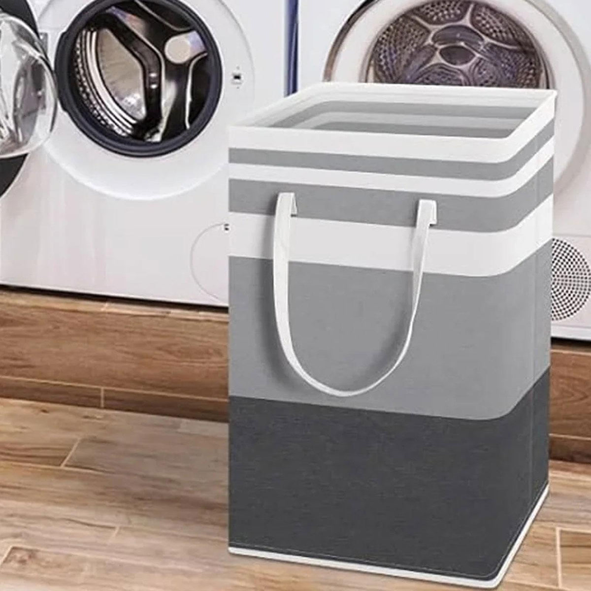 MERISHOPP Laundry Basket with Handle Easy Carry Laundry Hamper for Home Bedroom Travel