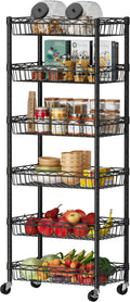 SINGAYE 6 Tier Shelf Wire Shelving Adjustable Storage Shelves Basket Rack