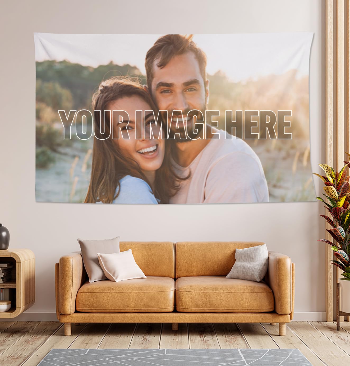 Personalized Custom Tapestry - Ships Next Business Day, Made In Usa - Upload Your Own Image For A Unique Wall Hanging Backdrop,