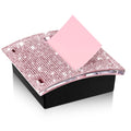 Rhinestone Self Stick Note Pad Holders 4 X 4 Inches Memo Note Holder Dispenser Sticky Note Holder Sticky Notes Dispenser For Off