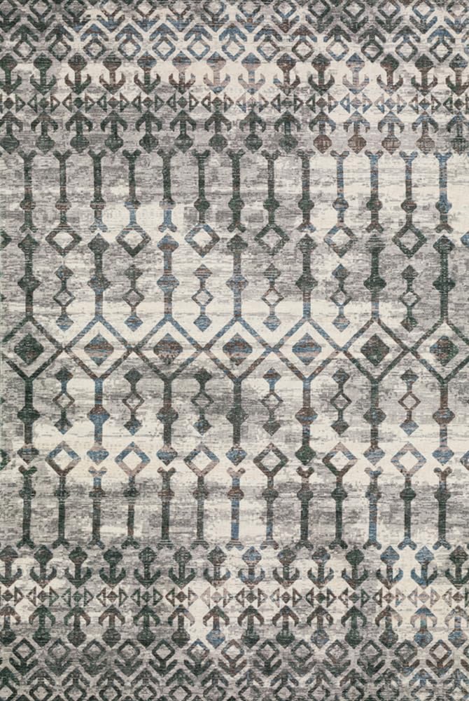 Dalyn Rugs Brisbane Br8 Aztec Trellis Silver 8' Round