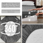 Bedlore Waterproof Mattress Protector, Twin Xl Size Mattress Pad With Deep Pocket 6''-18'' Depth, Soft & Breathable Dirt-Proof B