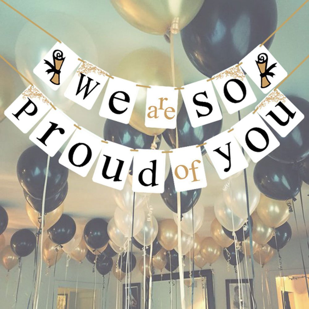 [USA-Sales] Graduation Banner, We are so Proud of You, Graduation Party Decorations, by USA-Sales