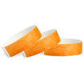 Wristco Neon Orange Tyvek Wristbands For Events - 1,000 Count - Tamper-Proof Design & Fluorescent Color Prevent Reuse - Premium-