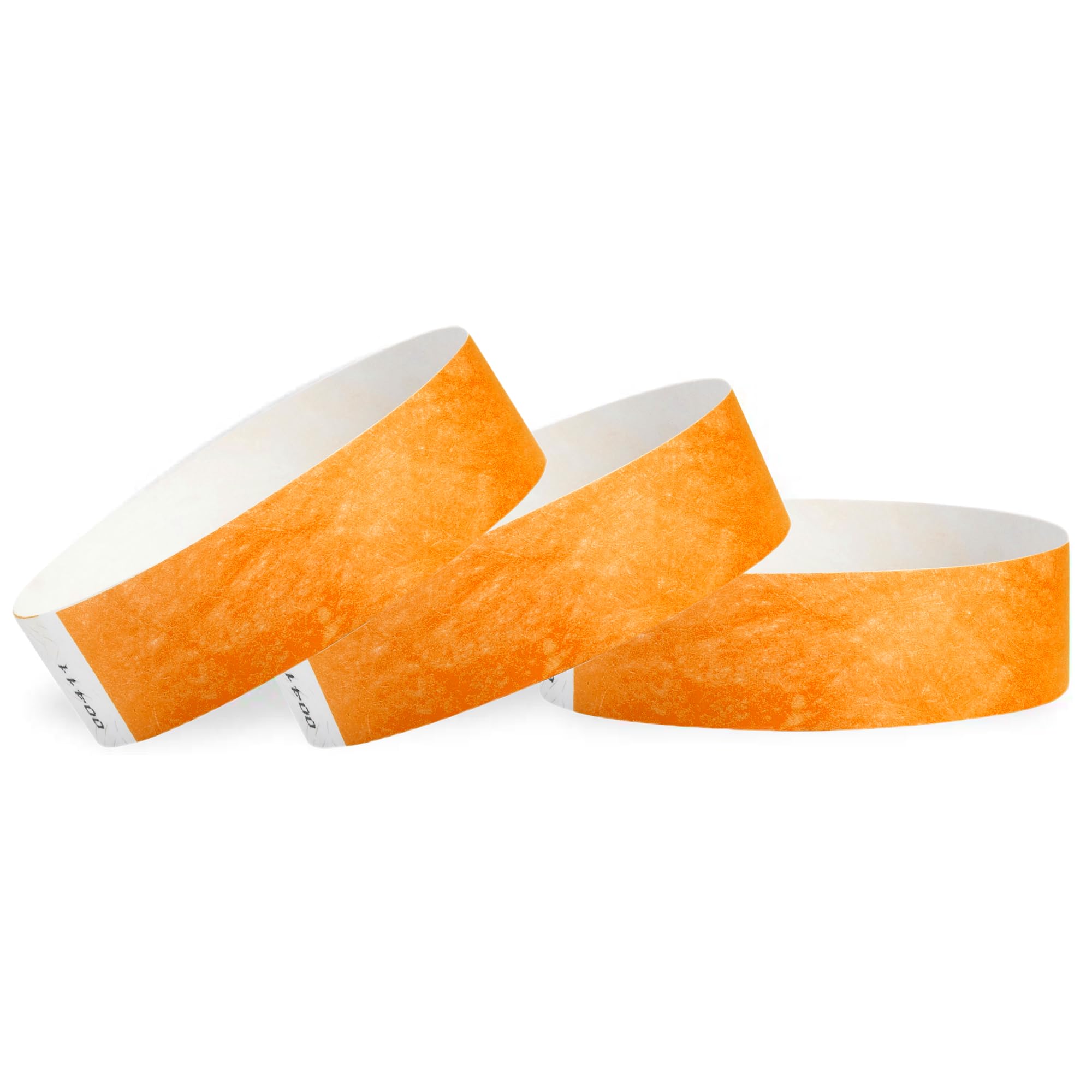 Wristco Neon Orange Tyvek Wristbands For Events - 1,000 Count - Tamper-Proof Design & Fluorescent Color Prevent Reuse - Premium-