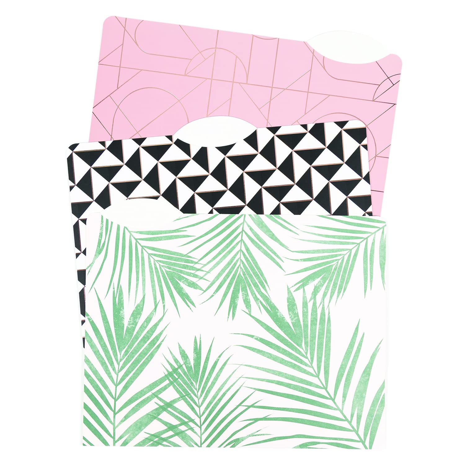 U Brands 3 Tab Files Folders, Modern + Pretty, 24 Count