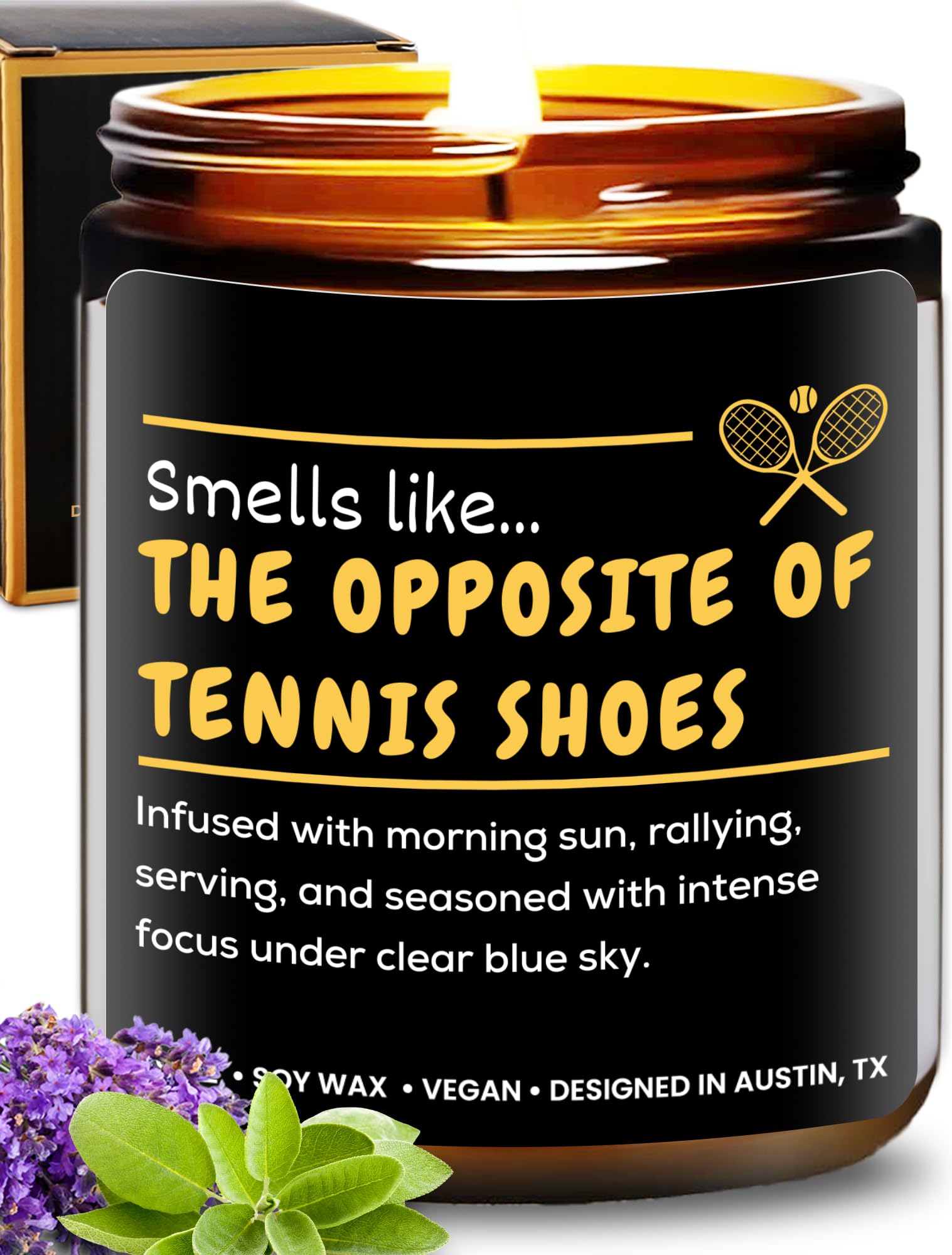 Funny Tennis Candle, Unique Tennis Gifts for Men & Women, Perfect Tennis Gift for Him or Her, Gifts for a Tennis Coach & Player,