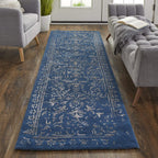 HomeRoots 512528 8 x 10 ft. Gray Taupe & Silver Wool Floral Hand Tufted Handmade Distressed Rectangle Area Rug