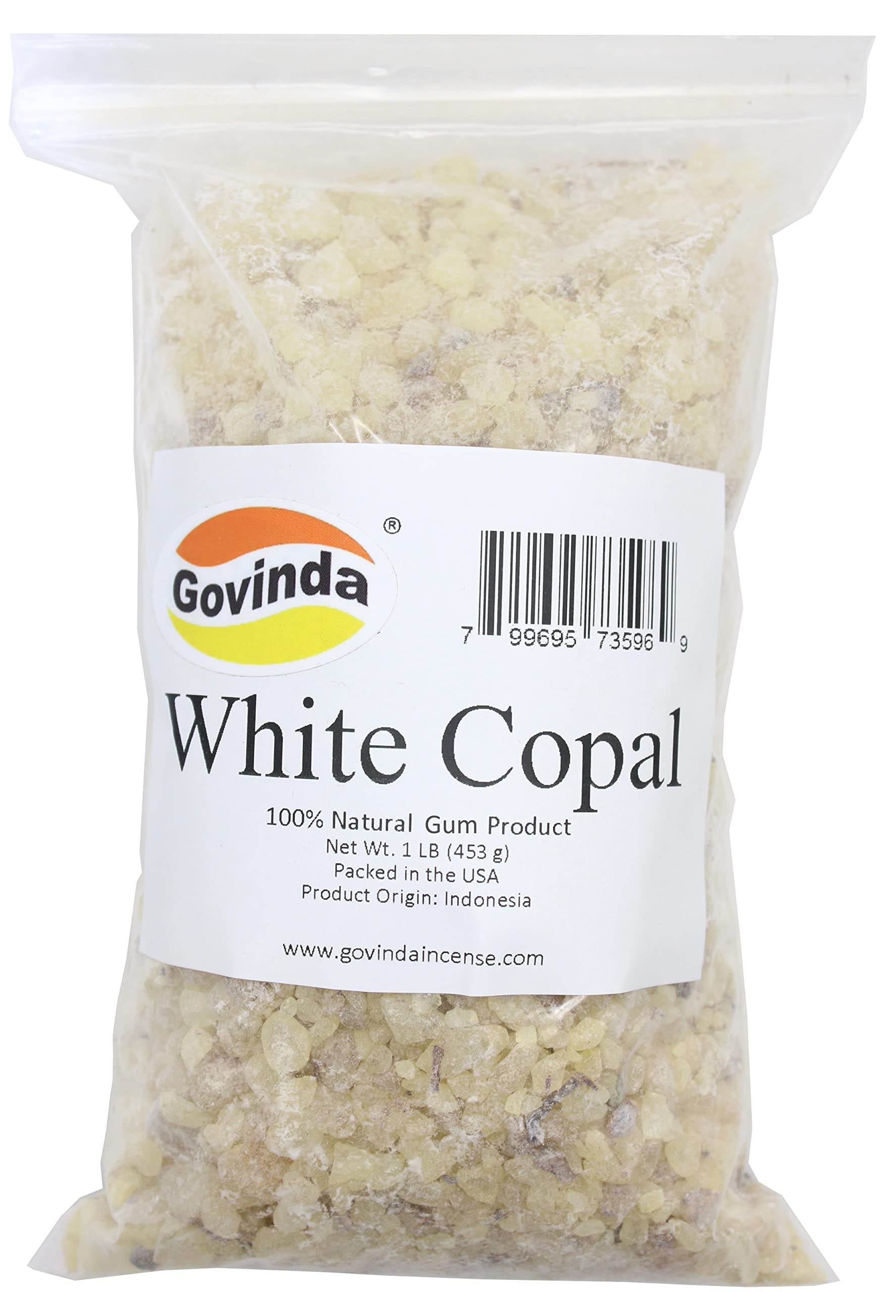 Govinda - White Copal Tree Sap Gum Incense 1 lb