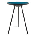 Kate And Laurel Laranya Modern Side Table, 15' X 15' X 22.5', Teal And Black, Chic Minimalist End Table