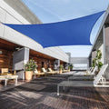 Awnpro 2' X 13' Shade Sails 180Gsm Rectangular Shade Sails Sun Rays Blocking Patio Garden Outdoor Facilities Blue