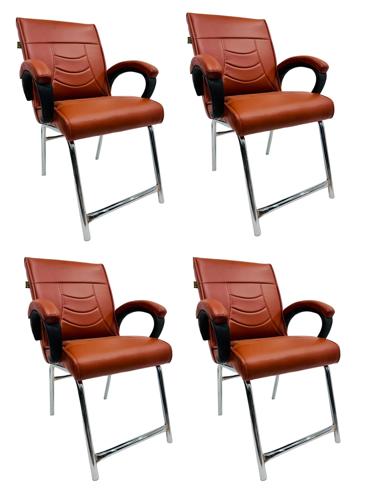 Goyalson Office Seating Principal Manager Office Visitor Study Home Reception Chair With Arm Rest & Cushion Seat Back, Without W