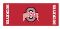 Collegiate Kwik-Covers Rectangle Plastic Table Covers, Bundle Of 2 (Ohio State University, 8')
