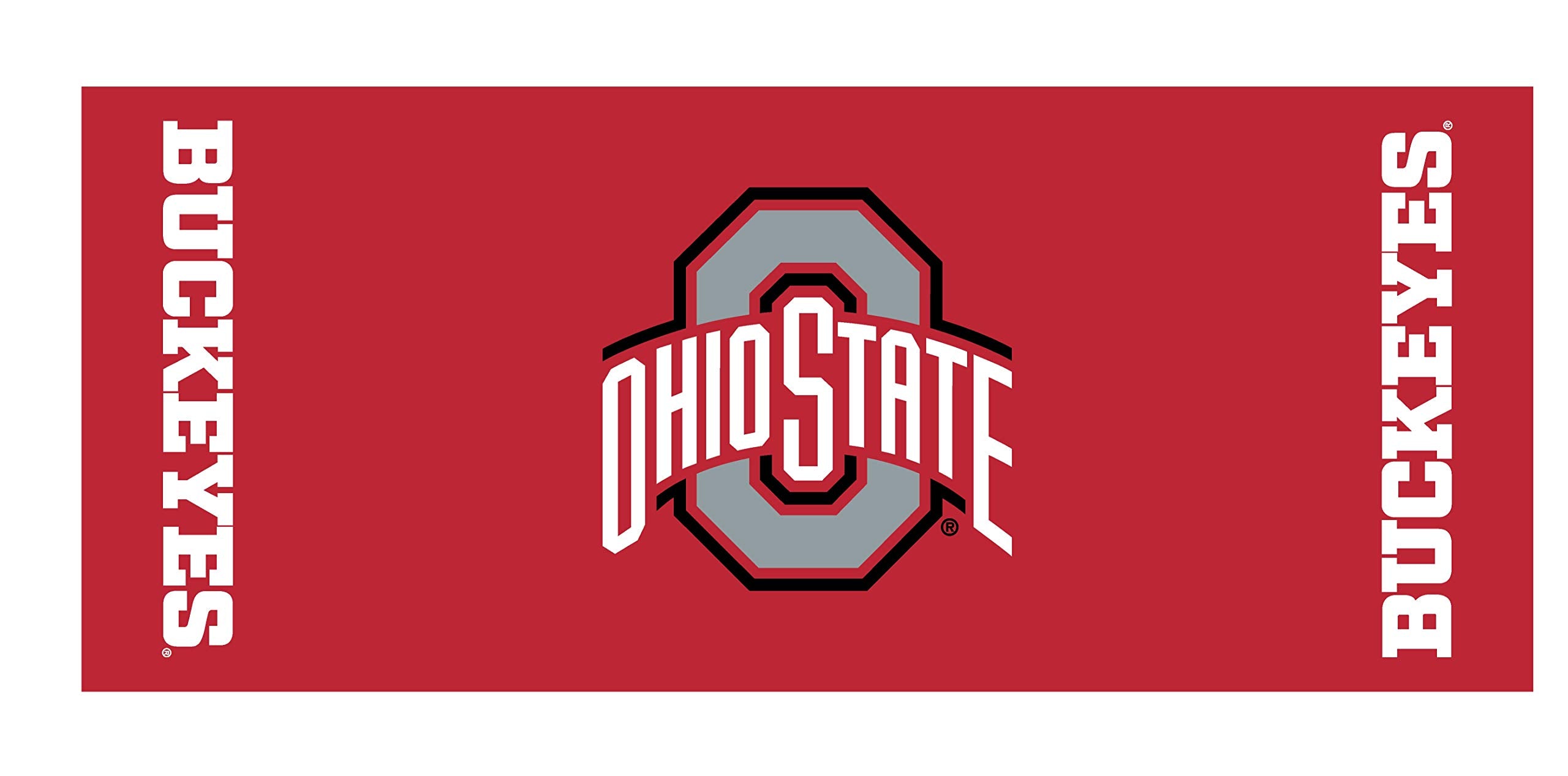 Collegiate Kwik-Covers Rectangle Plastic Table Covers, Bundle Of 2 (Ohio State University, 8')