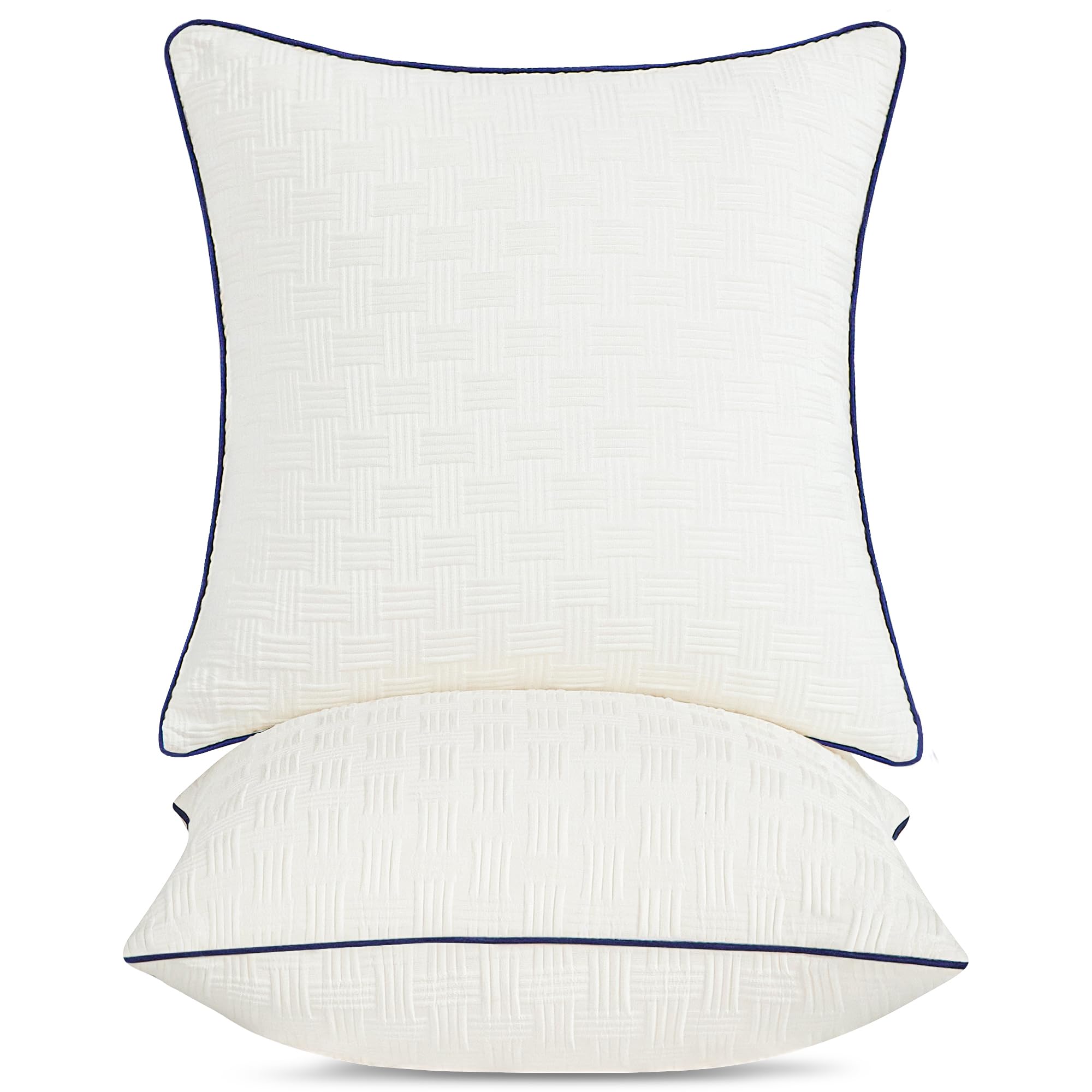 Oubonun 22x22 Pillow Inserts Set of 2 - Square Decorative Throw Pillows for Couch Bed Sofa Living Room Indoor 22 by 22 Pillow In