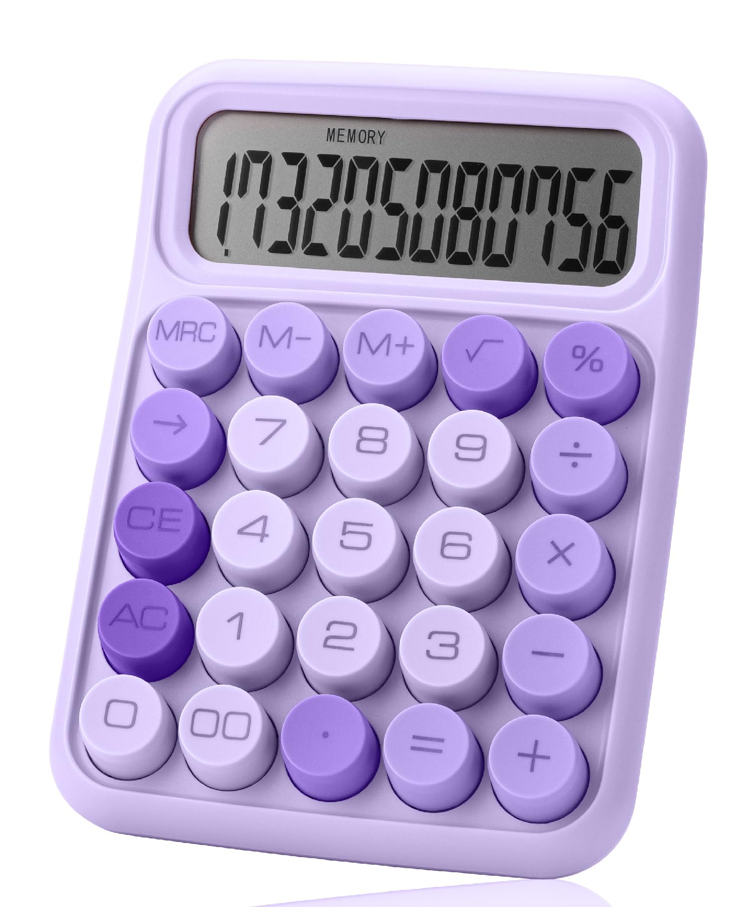 Mr. Pen- Mechanical Switch Calculator, 12 Digits, Large Lcd Display, Purple Calculator Big Buttons, Mechanical Calculator, Calcu