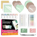 Transparent Sticky Notes,1120 Sheets Clear Sticky Notes With Pen, Waterproof Annotation Kit, Self-Adhesive Translucent Writable